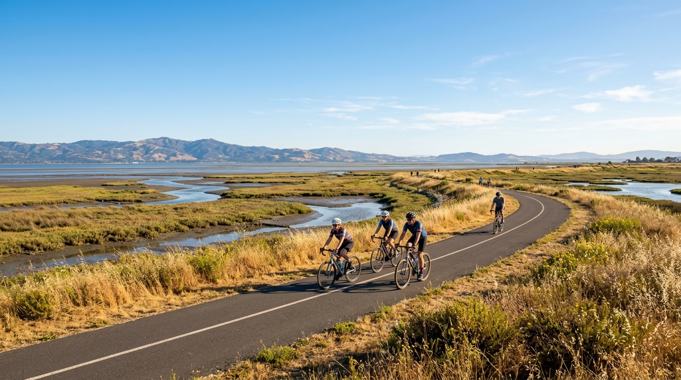 Bay Trail connection near Sunnyvale California