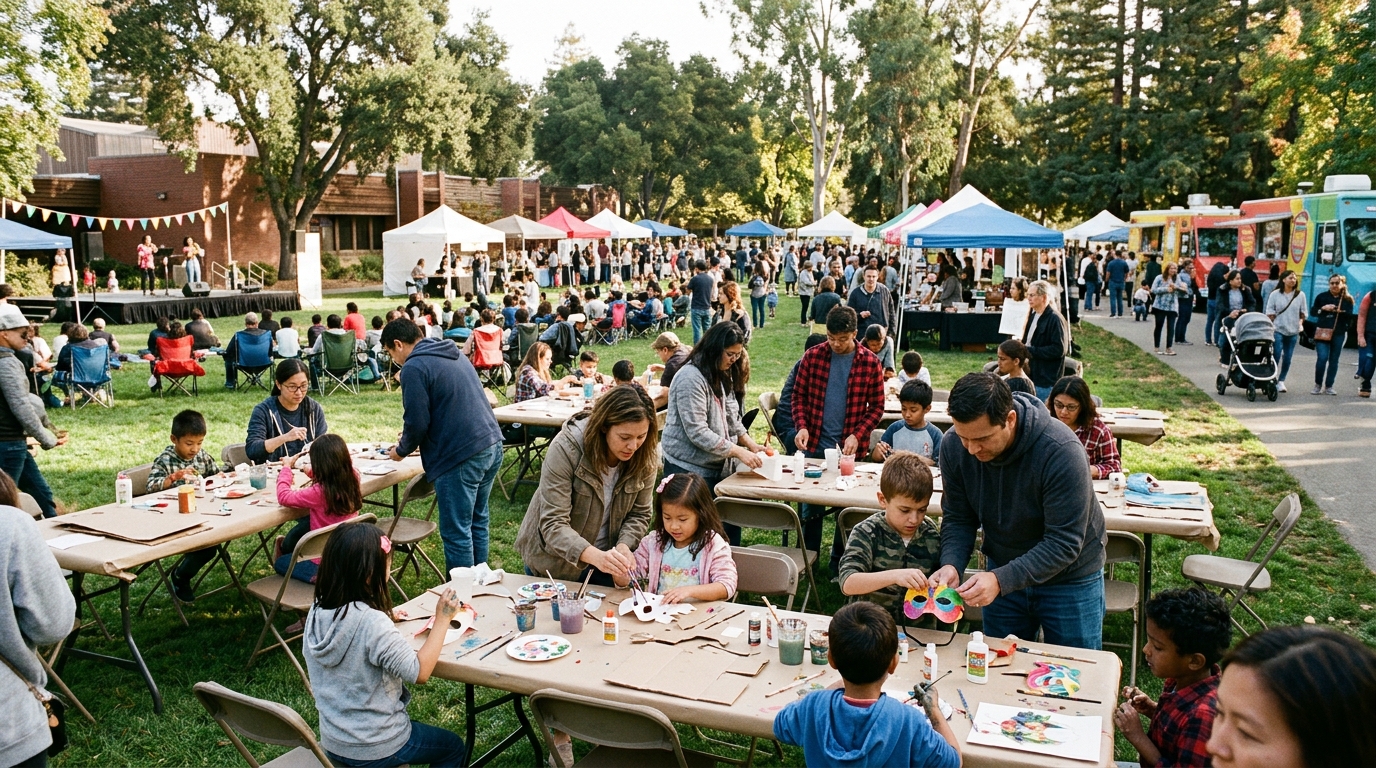 Hands on the Arts Sunnyvale 2026 family festival at the Sunnyvale Community Center